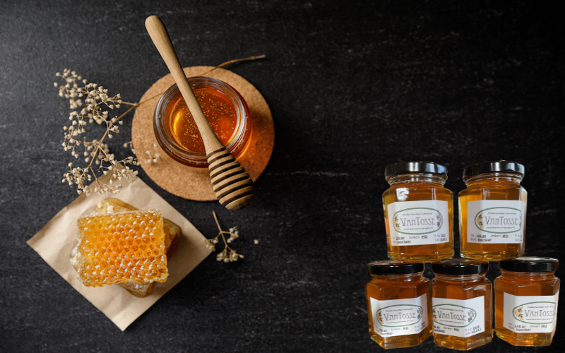 Zoete smaak van honing